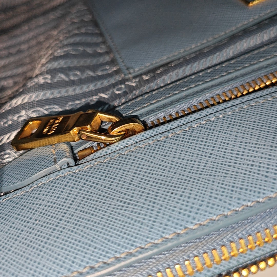 Galleria Large Calfskin Blue