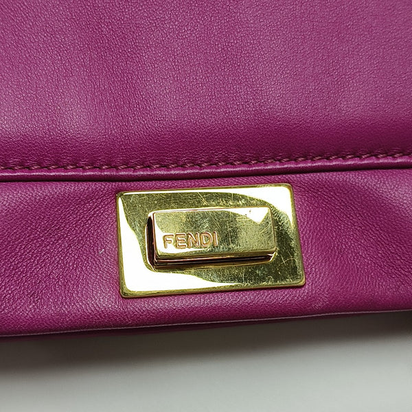 Peekaboo Mini Lambskin Red