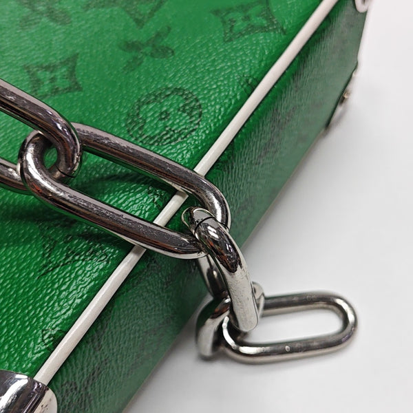 SOFT TRUNK Mini Monogram Coated Canvas Green