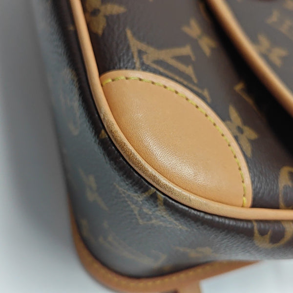 DIANE Monogram Coated Canvas Brown