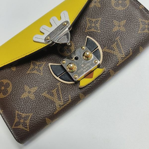SARAH Monogram Coated Canvas Multicolor Wallet