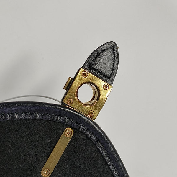 SAUMUR MM Calfskin Black