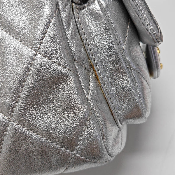 Quilted Calfskin Silver