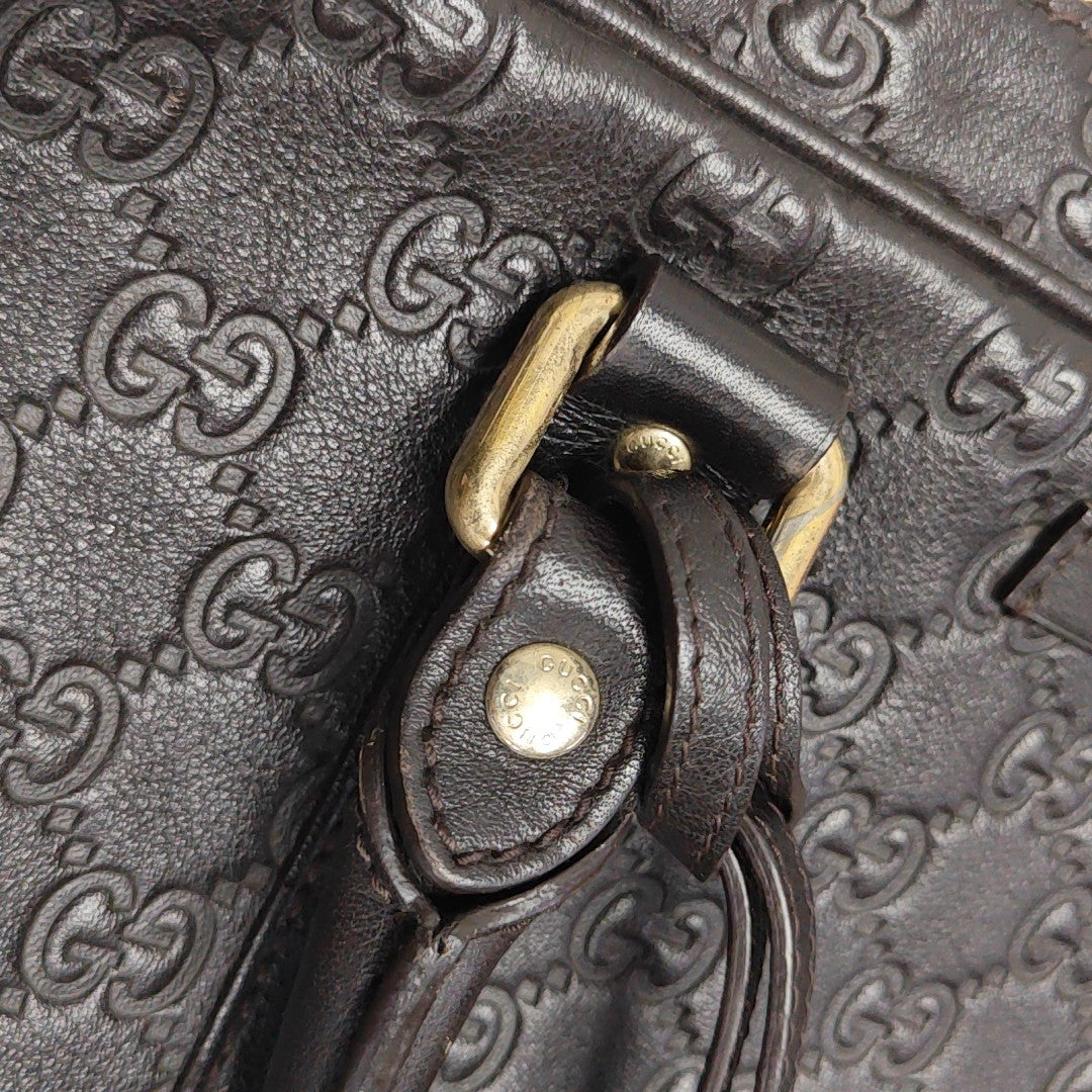 Signature Monogram Calfskin Brown