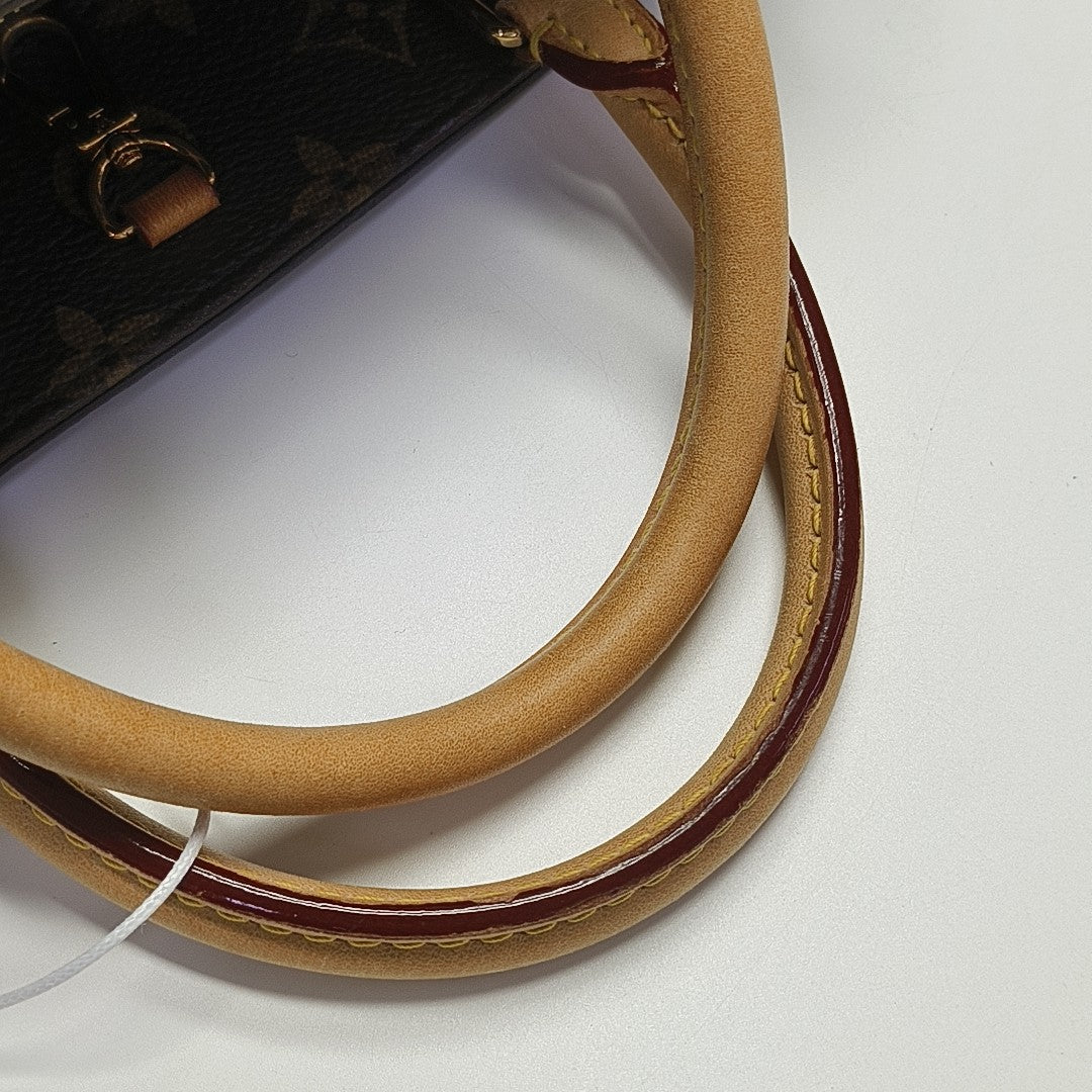 MONTAIGNE BB Monogram Coated Canvas Brown