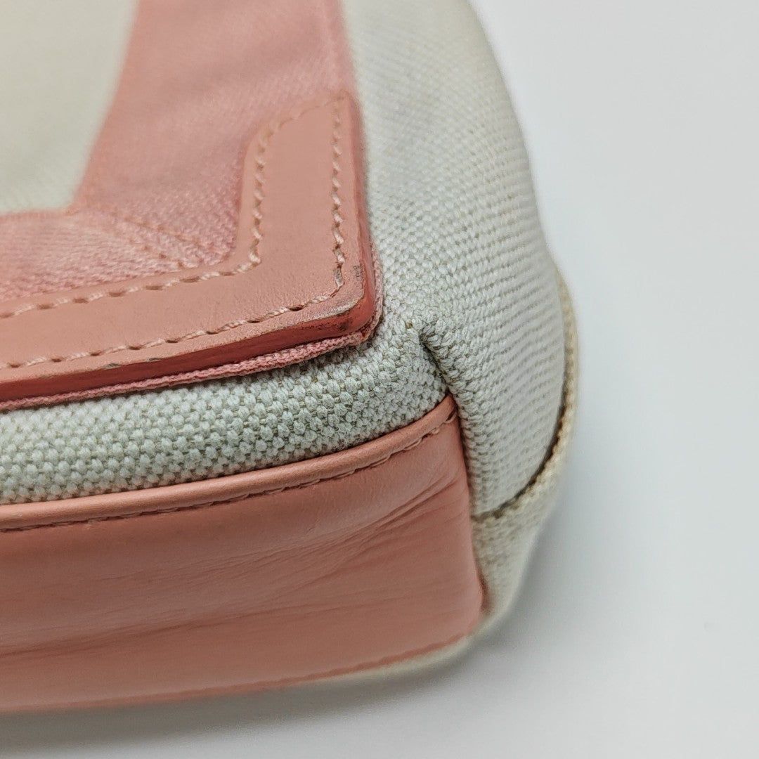 Navy Mini Canvas Beige
