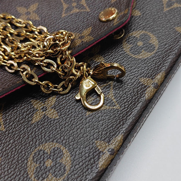 FÉLICIE Monogram Coated Canvas Brown