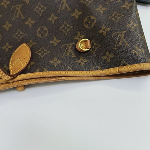NEVERFULL GM Monogram Coated Canvas Brown