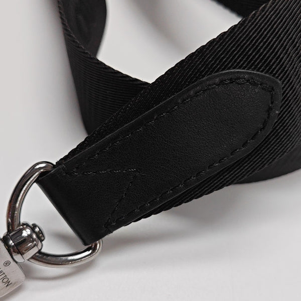 KEEPALL Monogram Coated Canvas Black