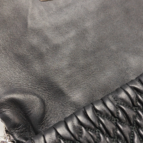 Crystal Quilted Lambskin Black