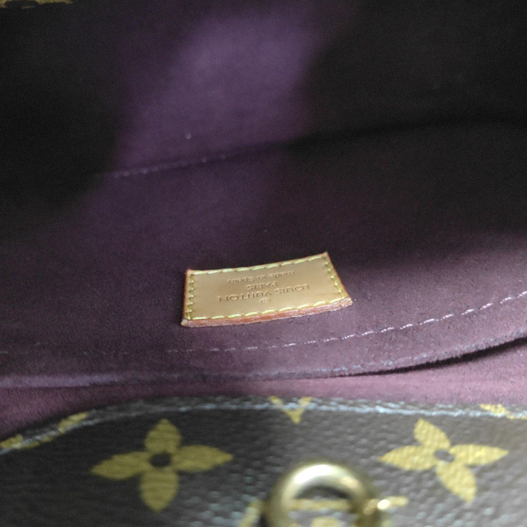 MONTAIGNE Monogram Coated Canvas Brown