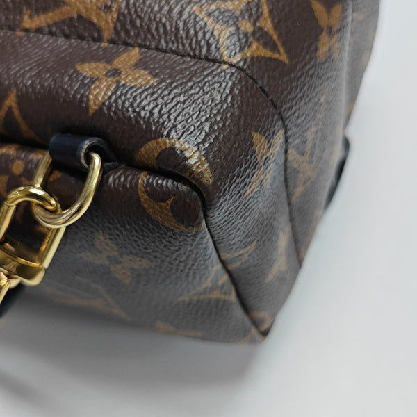 PALM SPRINGS Mini Monogram Coated Canvas Brown