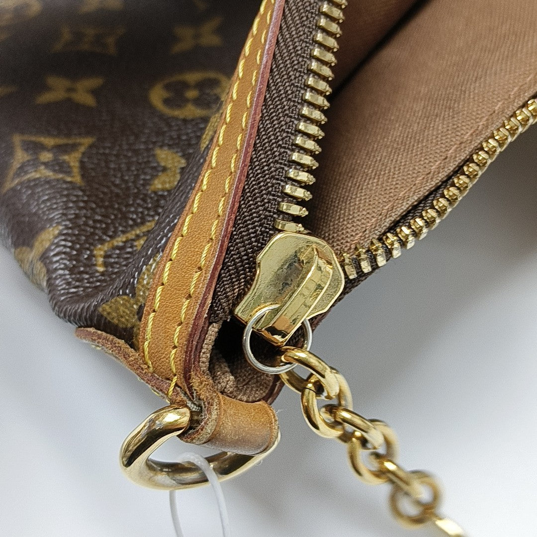 PALERMO GM Monogram Coated Canvas Brown