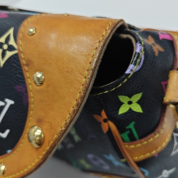 LV × TM BEVERLY MM Monogram Coated Canvas Black
