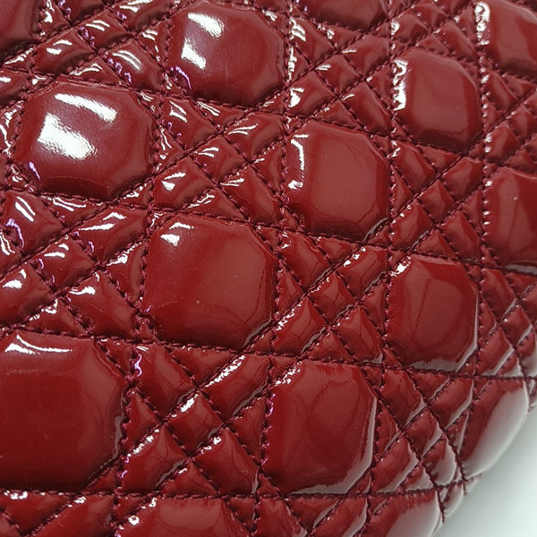 Dior Soft Large Cannage Patent Leather Red