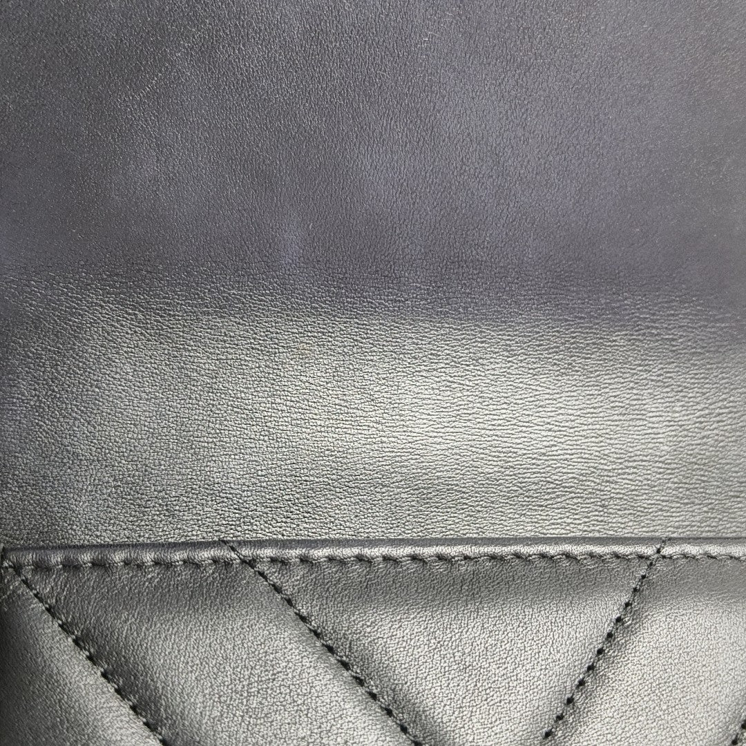 BOY CHANEL Mini Chevron Calfskin Black