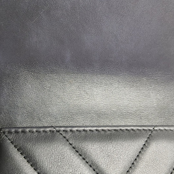BOY CHANEL Mini Chevron Calfskin Black