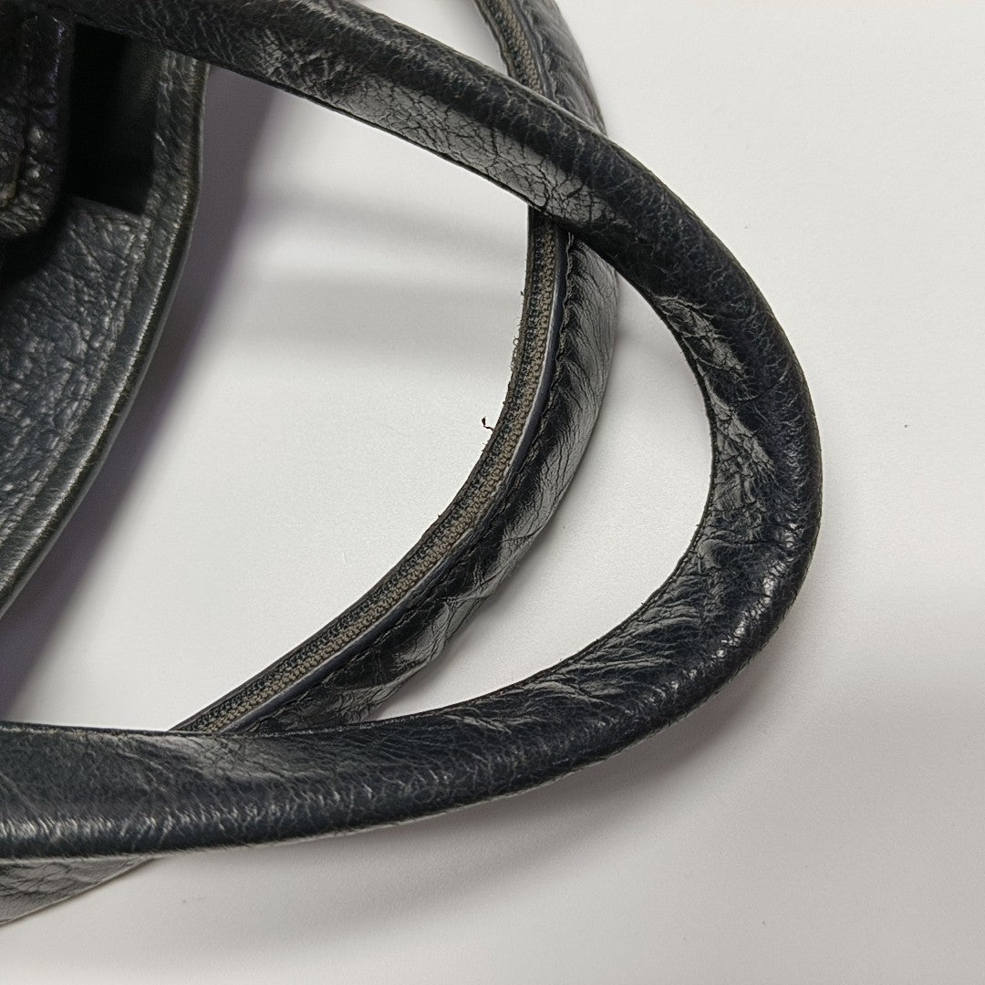 Navy XS Lambskin Gray