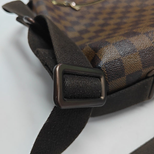 BROOKLYN Damier Ebene Coated Canvas Brown