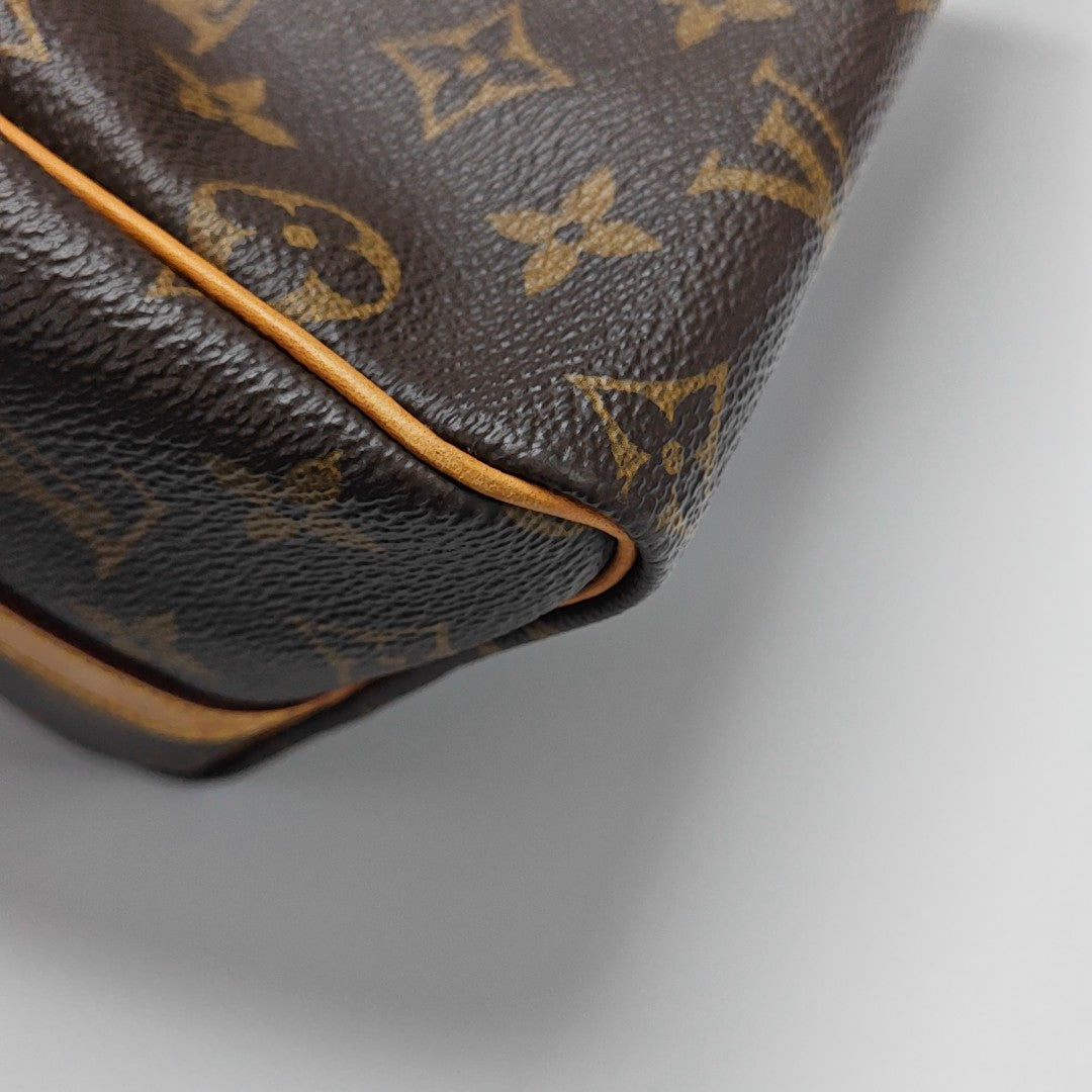 SPEEDY 25 Monogram Coated Canvas Brown