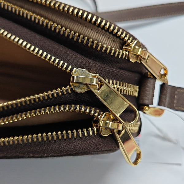 Ophidia Mini Monogram Coated Canvas Beige