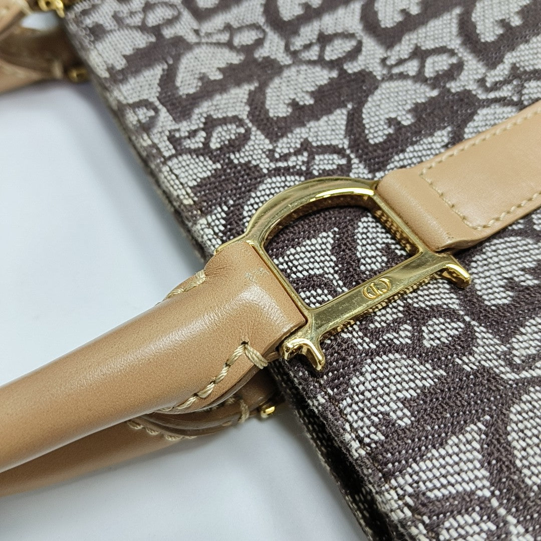Vintage Tote Oblique Canvas Brown