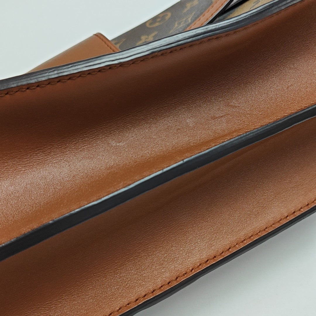 DAUPHINE MM Monogram Coated Canvas Brown