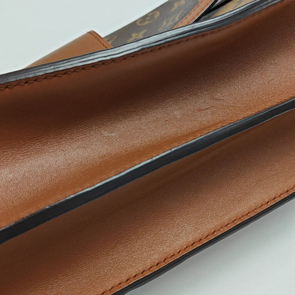 DAUPHINE MM Monogram Coated Canvas Brown