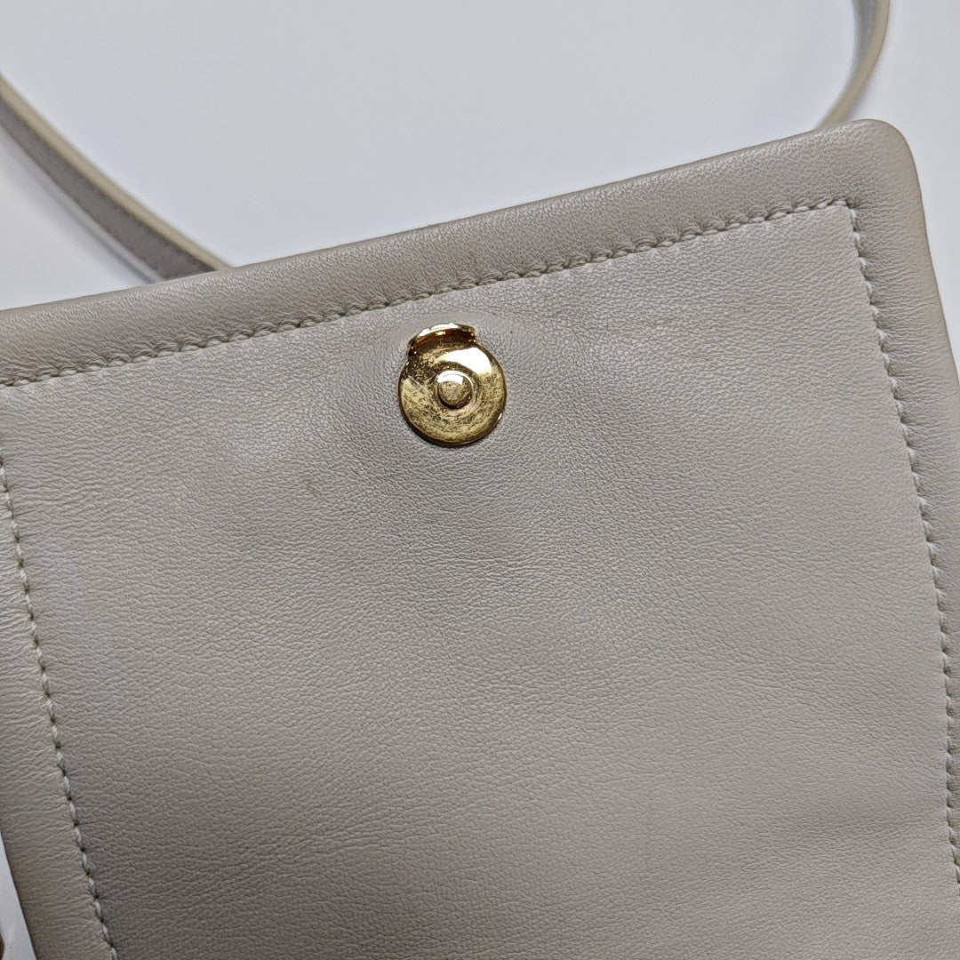 NOLITA Mini Quilted Lambskin White