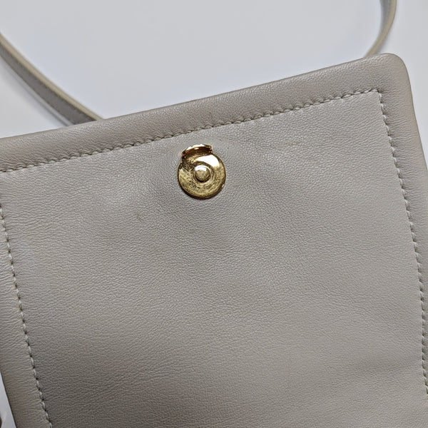 NOLITA Mini Quilted Lambskin White