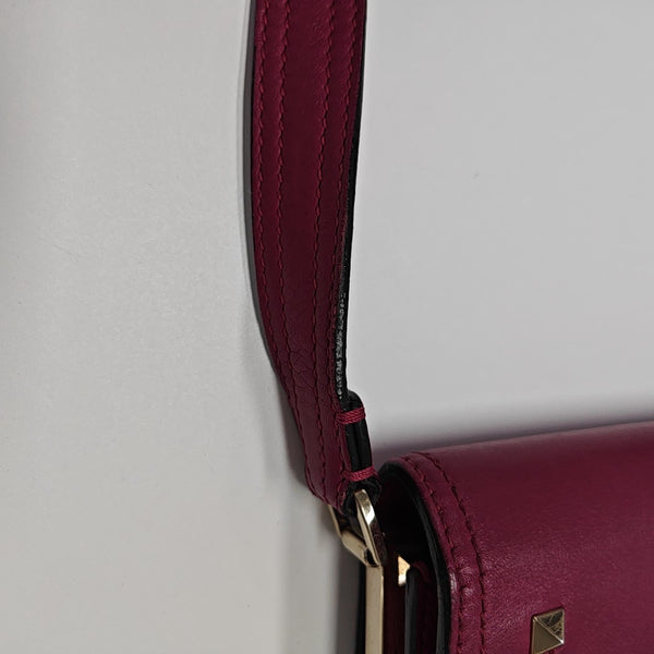 Calfskin Shoulder Bag Purple