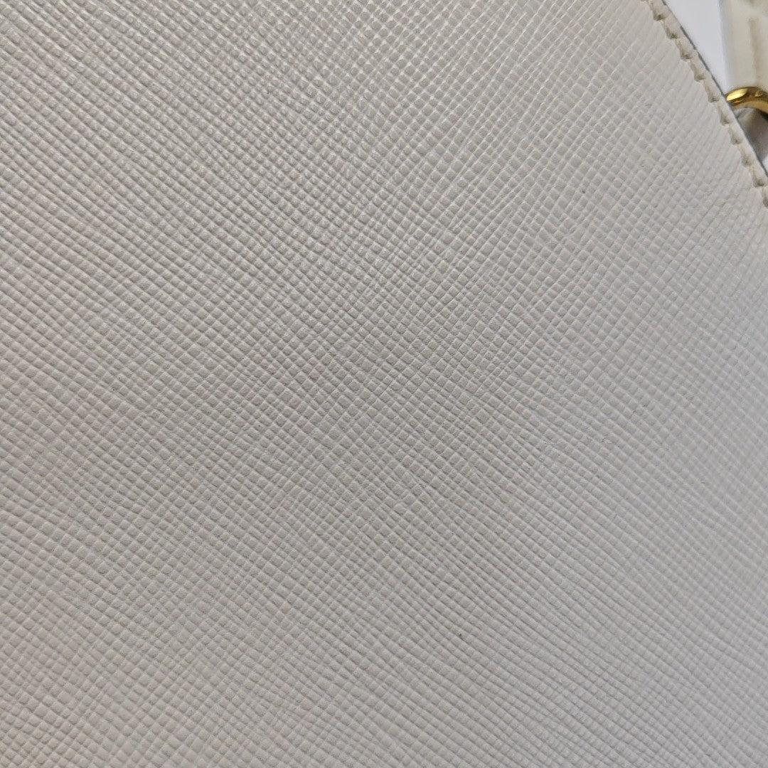 Odette Saffiano Calfskin White