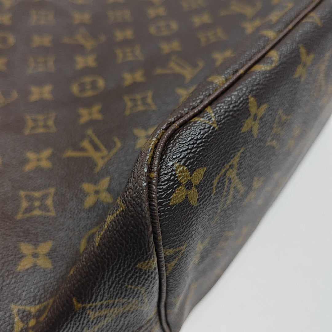 NEVERFULL MM Monogram Coated Canvas Brown