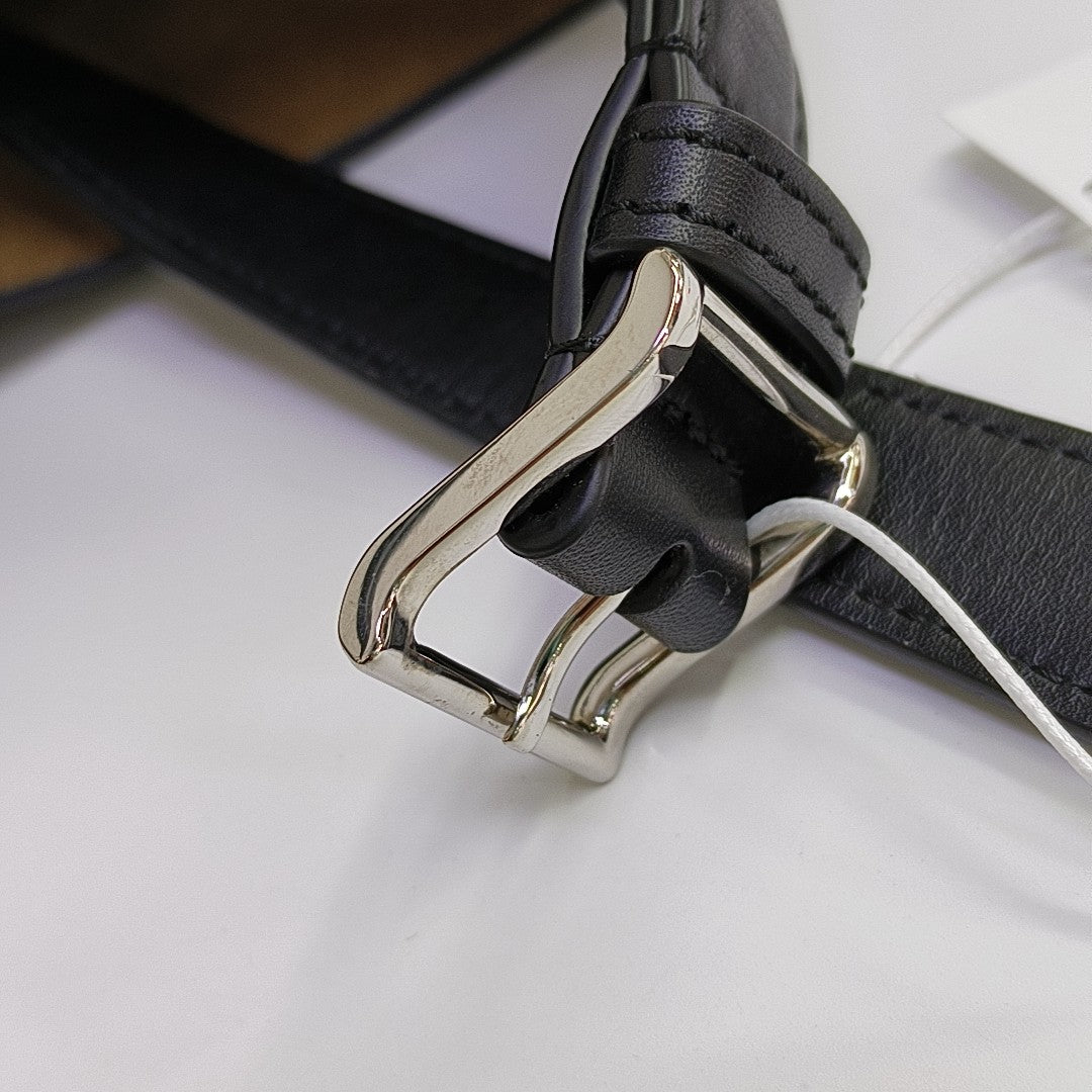 Calfskin Bucket Bag Black