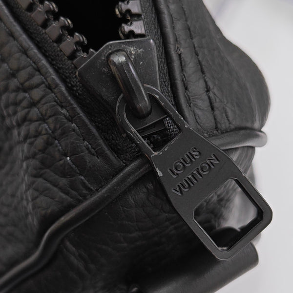 KEEPALL 25 Monogram Calfskin Black