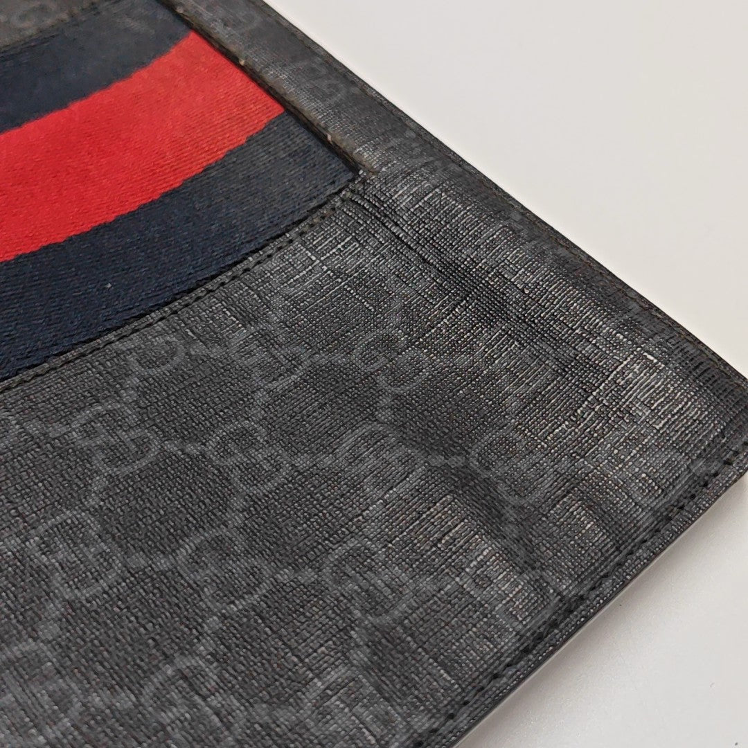 GG Supreme Monogram Coated Canvas Gray