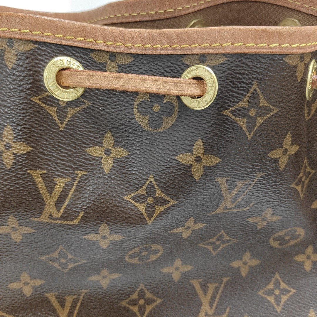 NOÉ BB Monogram Coated Canvas Brown