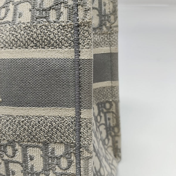 Book Tote Medium Oblique Canvas Gray