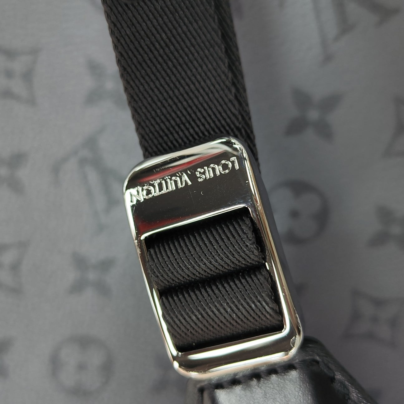 CHRISTOPHER Monogram Coated Canvas Gray