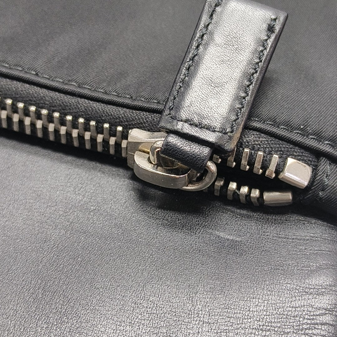 Nylon Top Handle Bag Black