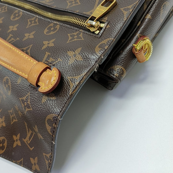 MÉTIS MM Monogram Coated Canvas Brown