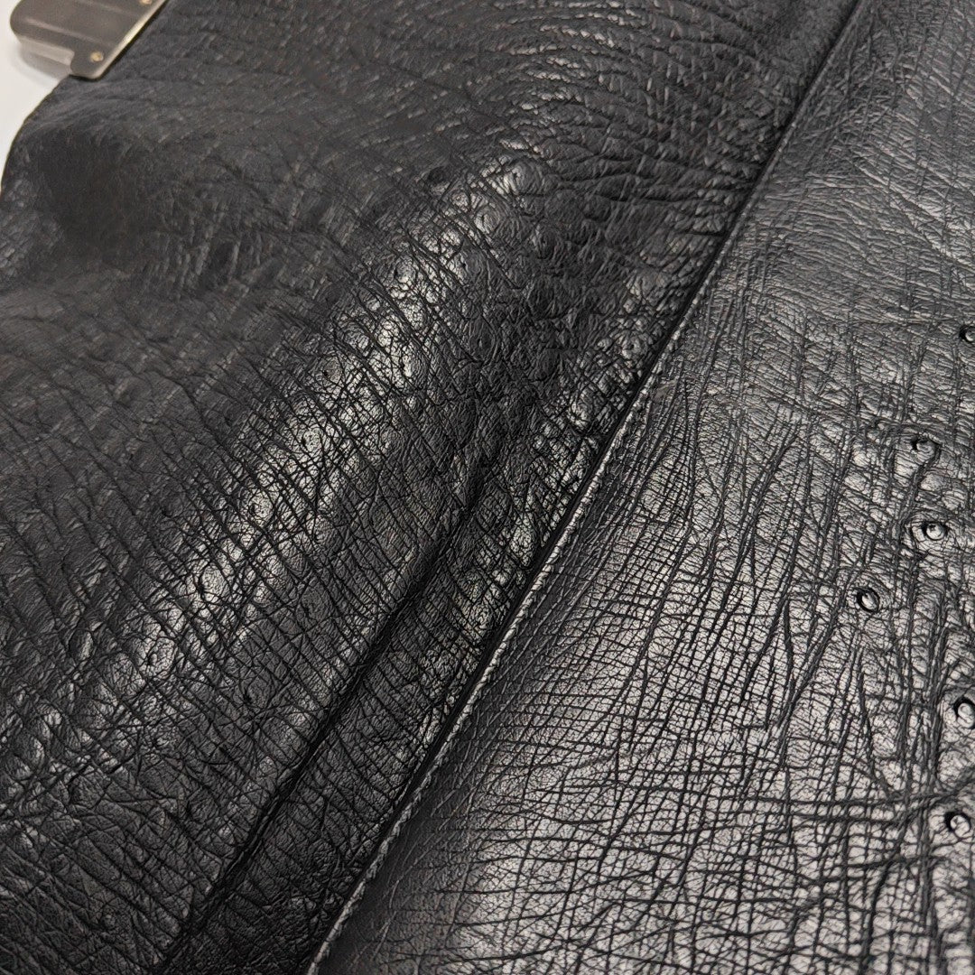 Capri Ostrich Black