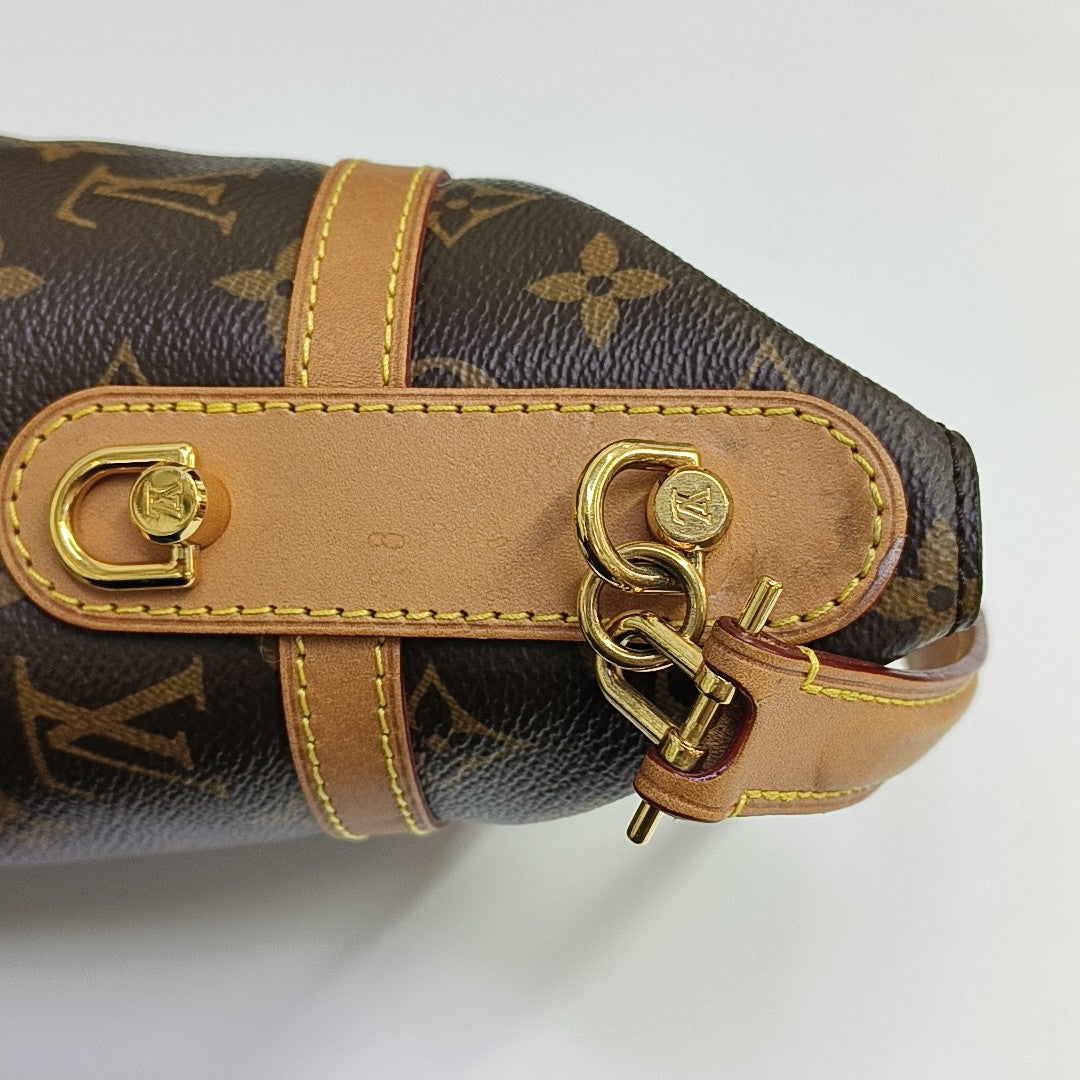 DUFFLE Monogram Coated Canvas Brown