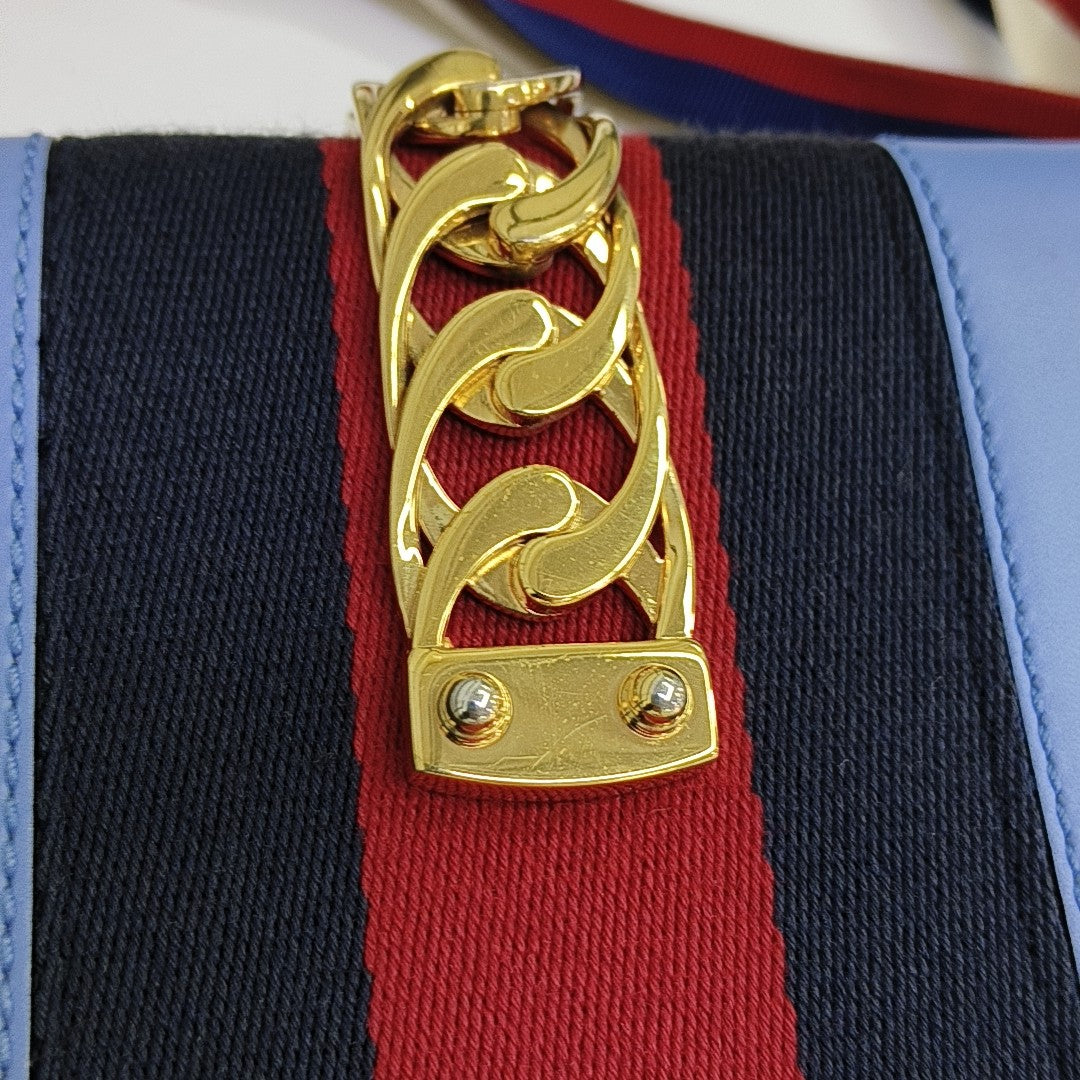 Sylvie Small Calfskin Blue