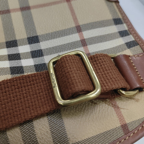 Coated Canvas Backpack Beige