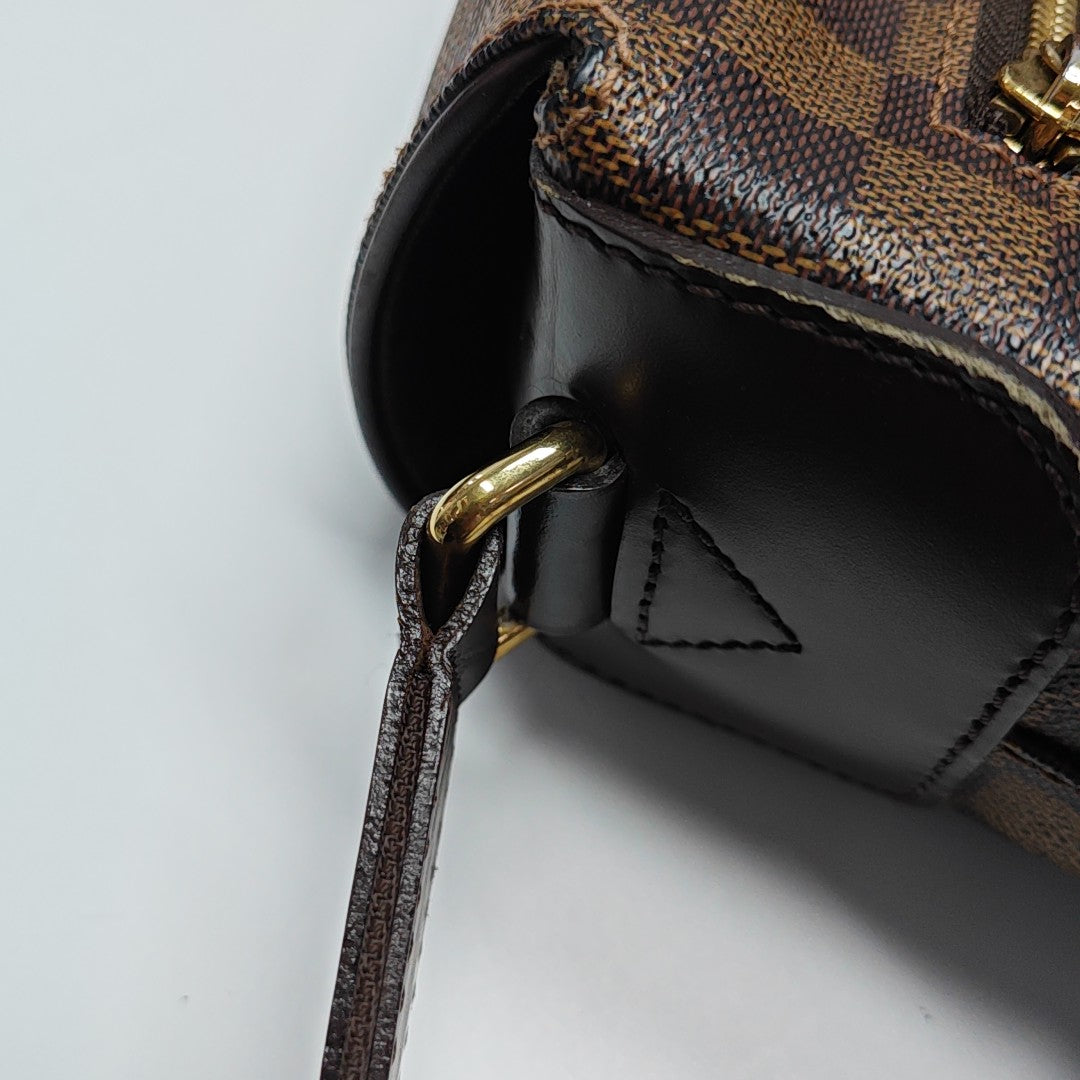 SPENCER Damier Ebene Coated Canvas Brown