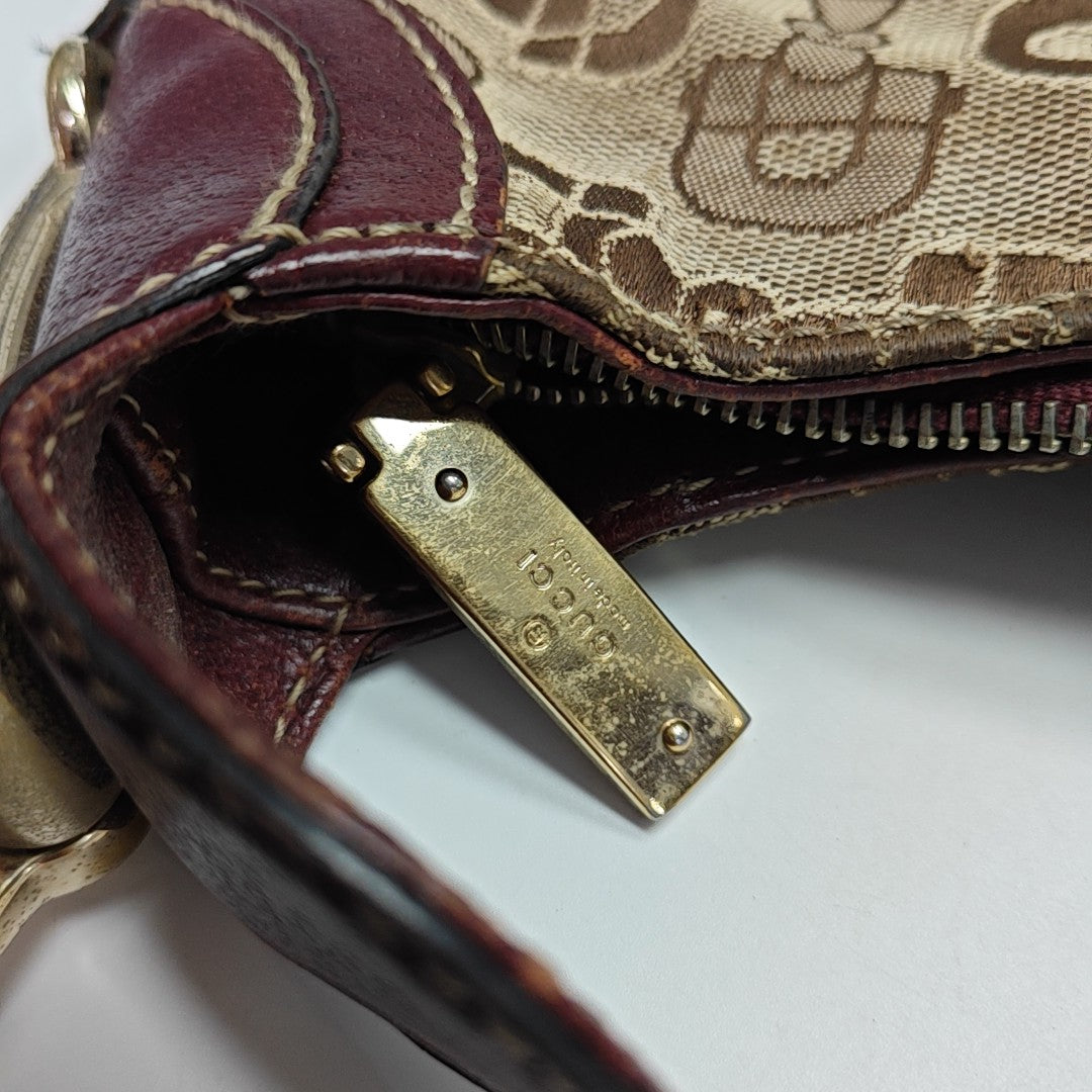 Monogram Canvas Top Handle Bag Brown