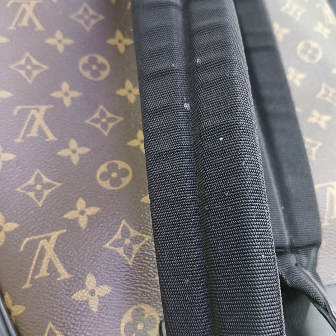 JOSH Monogram Coated Canvas Brown