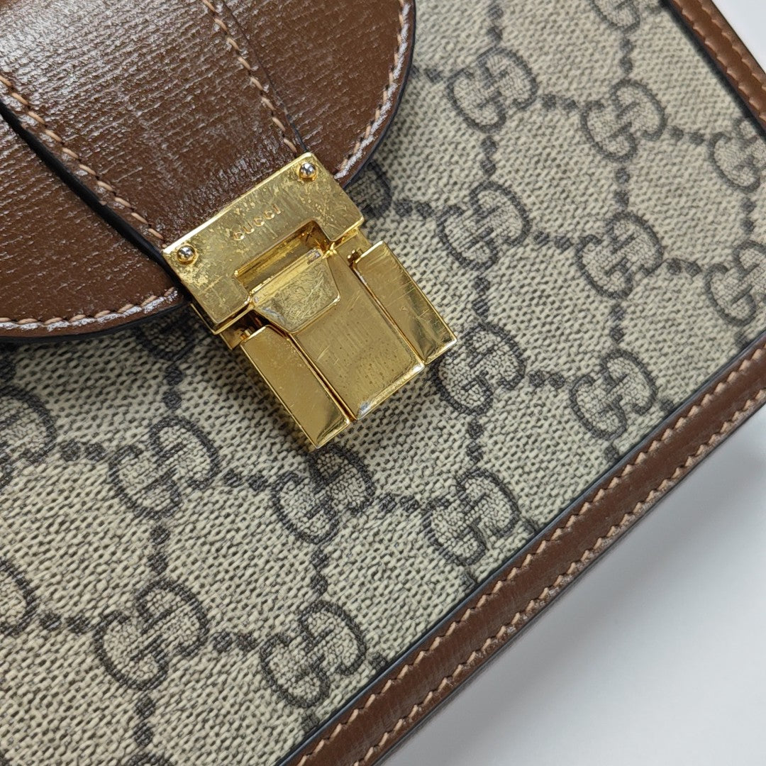 Monogram Coated Canvas Shoulder Bag Mini Multicolor