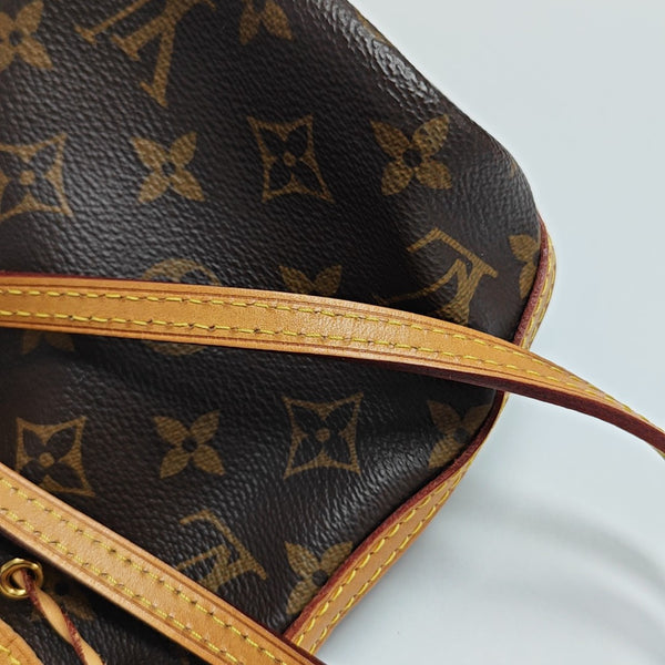 NÉONOÉ Nano Monogram Coated Canvas Brown